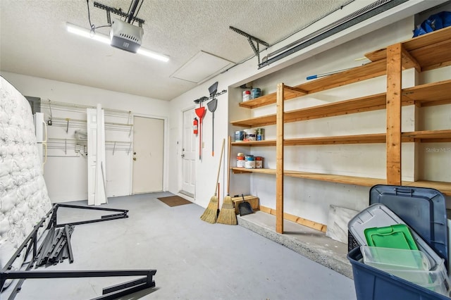 interior space featuring a garage door opener