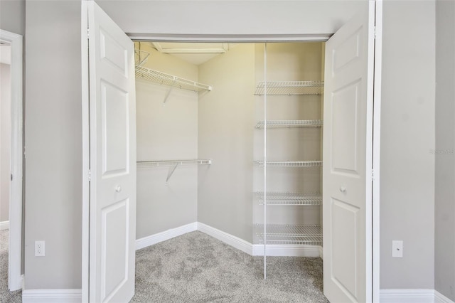 view of closet