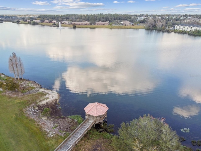 view of water feature