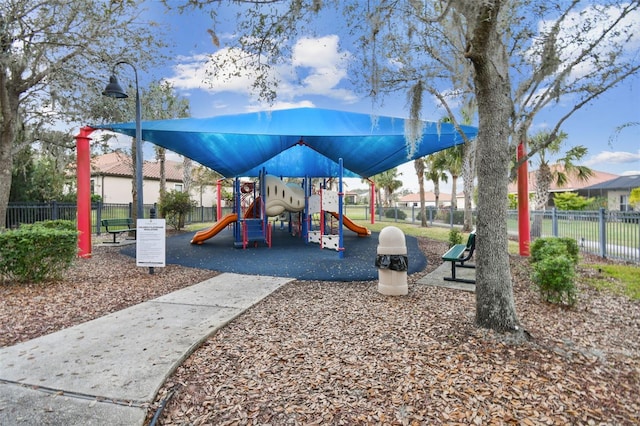 view of jungle gym