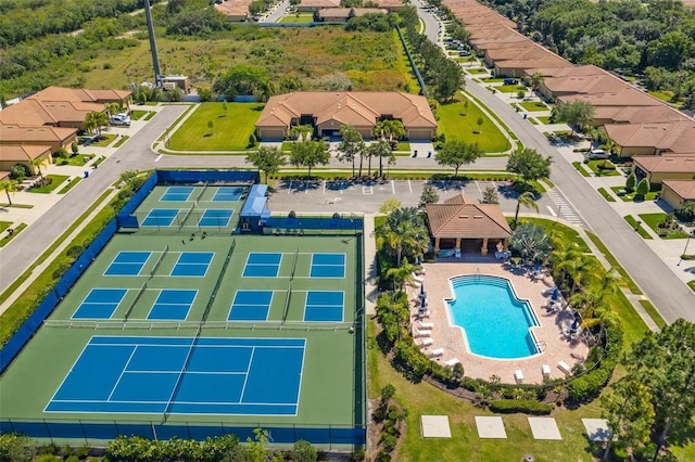 birds eye view of property