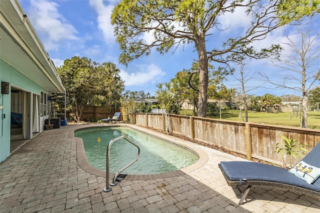 view of pool with a patio area