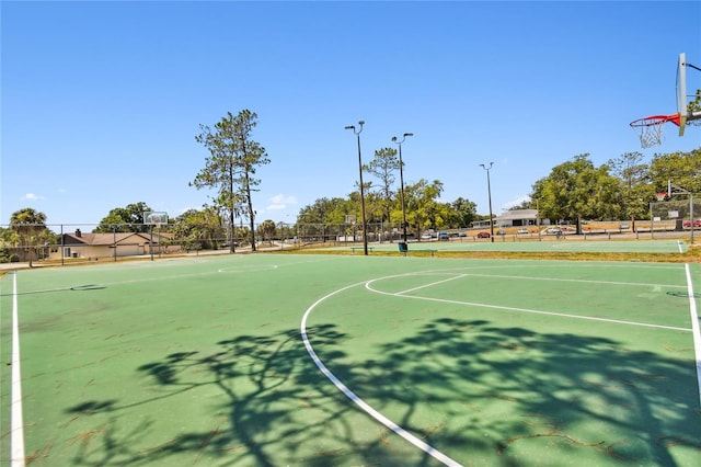 view of basketball court