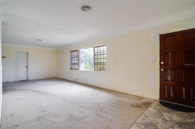 view of carpeted empty room