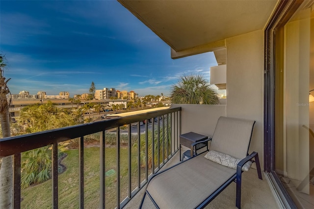 view of balcony