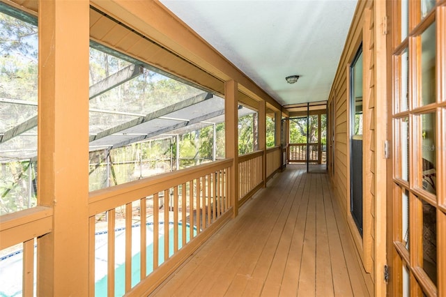 view of sunroom