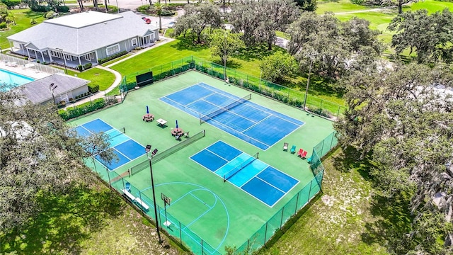 birds eye view of property