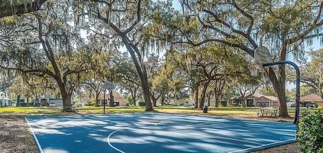 view of basketball court