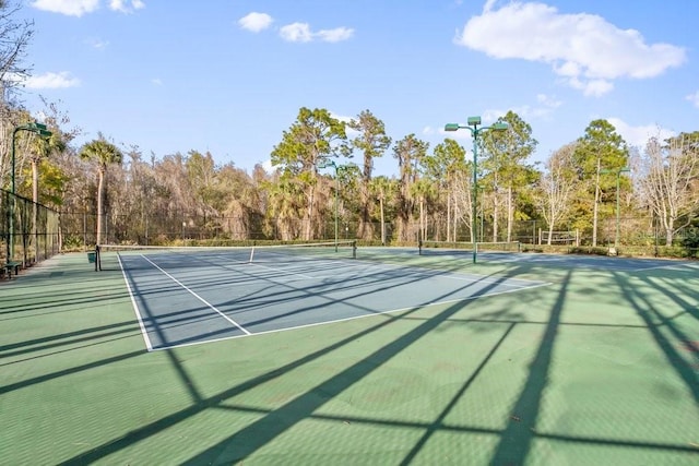 view of sport court