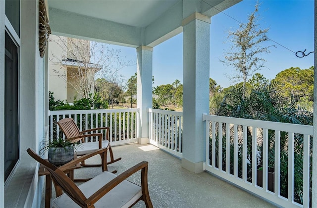 view of balcony