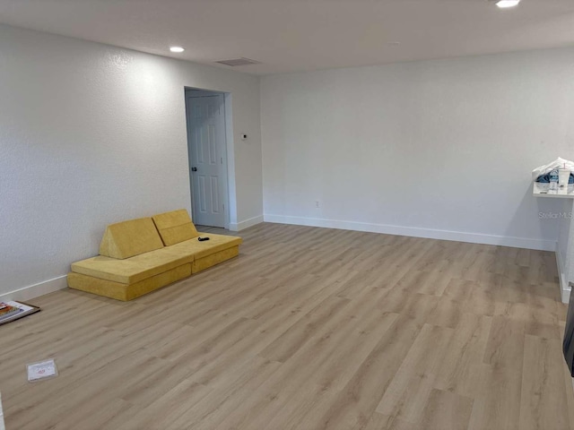 interior space featuring light hardwood / wood-style floors