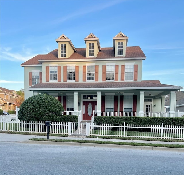 view of front of home featuring a porch