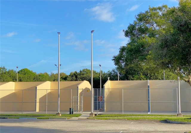 exterior space with fence