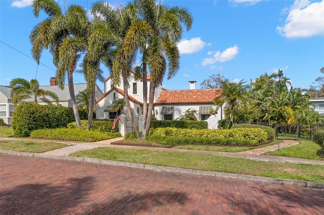 view of mediterranean / spanish house