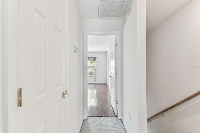 hallway featuring light hardwood / wood-style floors