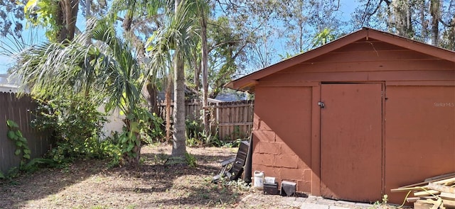 view of outdoor structure