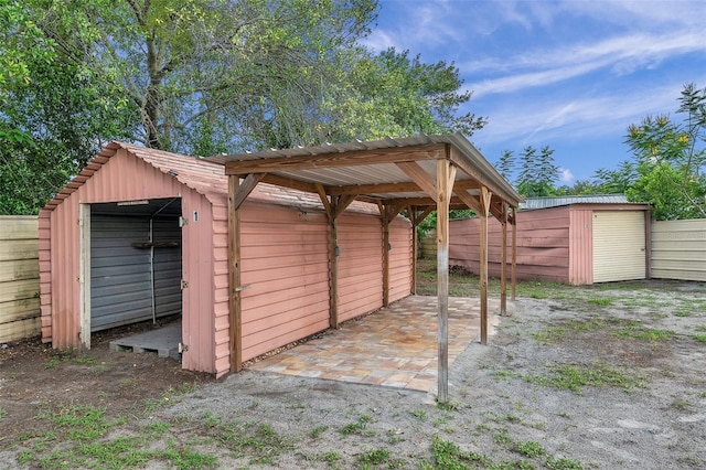 view of outdoor structure