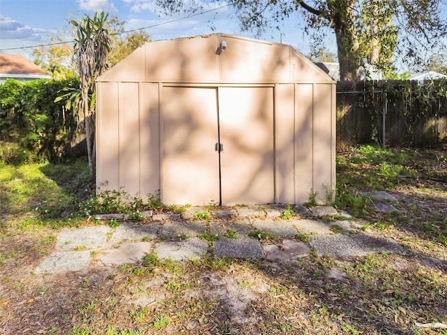 view of outbuilding