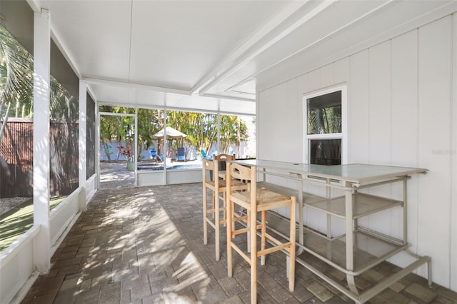 view of sunroom / solarium