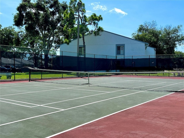 view of tennis court