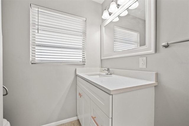 bathroom with vanity