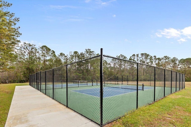 view of tennis court