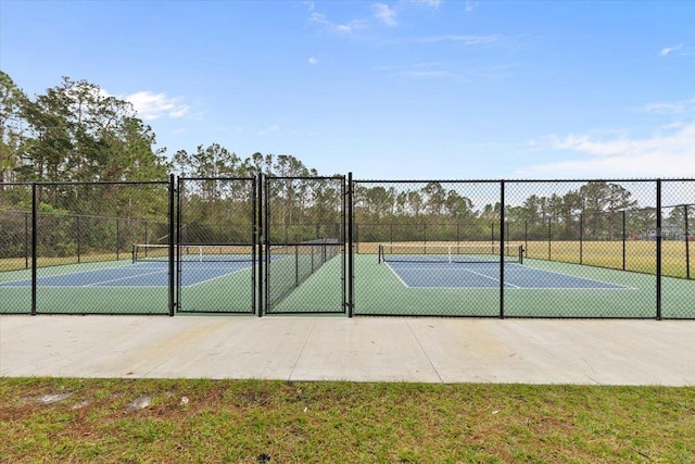 view of sport court