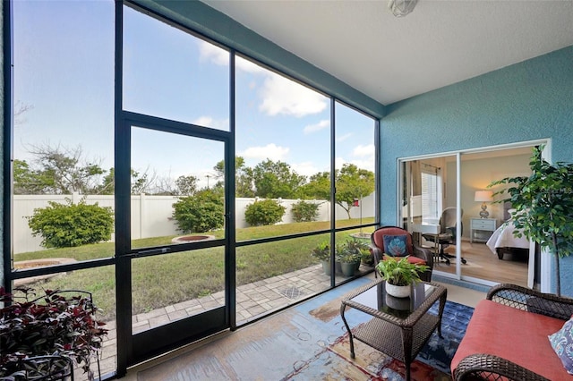 view of sunroom / solarium