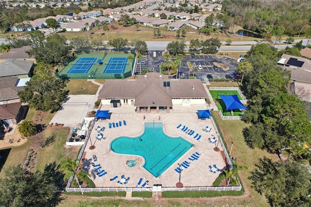 birds eye view of property