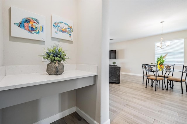 hall featuring light hardwood / wood-style flooring