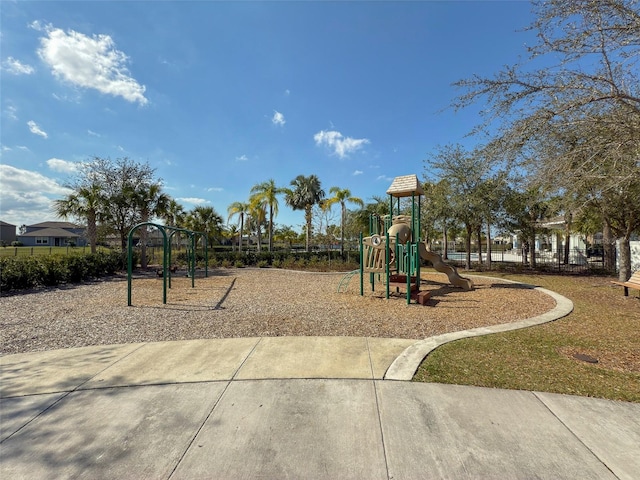 view of jungle gym