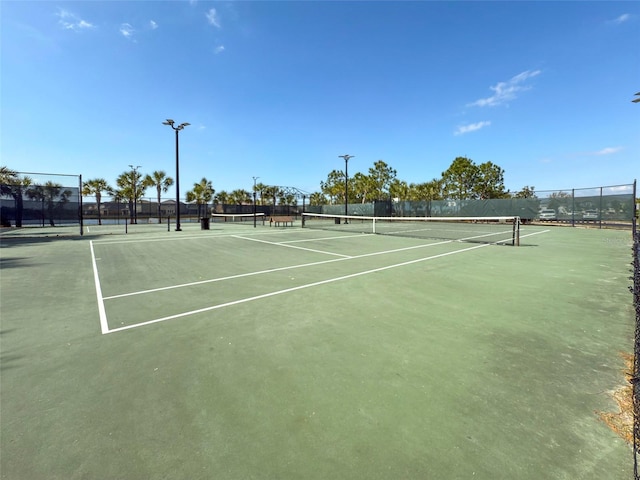 view of sport court