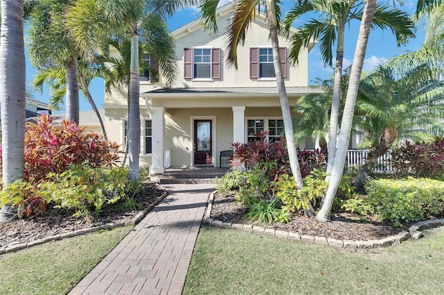 view of front of home featuring a porch