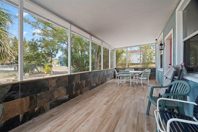 view of sunroom / solarium