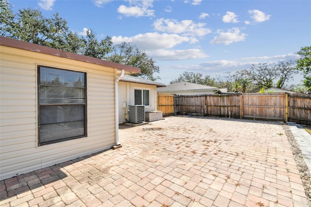 view of patio / terrace featuring cooling unit