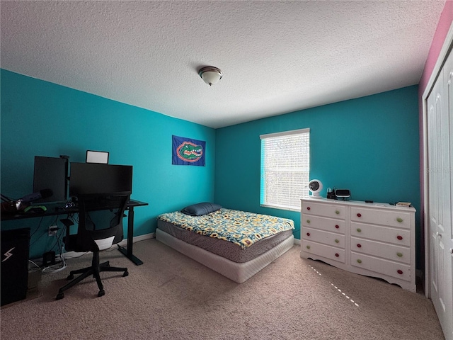 20314 Starfinder Way, Tampa, FL 33647 - carpeted bedroom featuring a closet and a textured ceiling