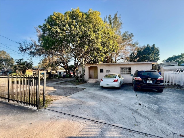 view of front of home