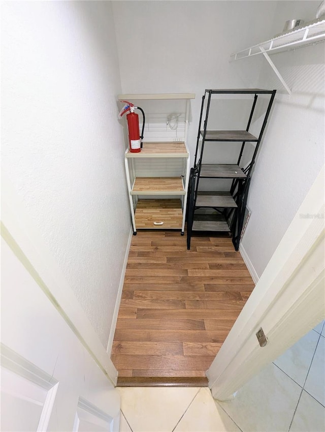 interior space featuring hardwood / wood-style flooring