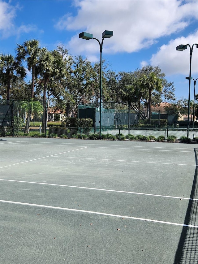 view of tennis court