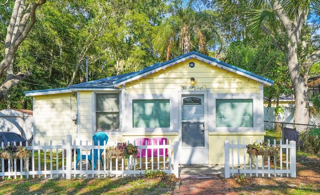 view of front of home