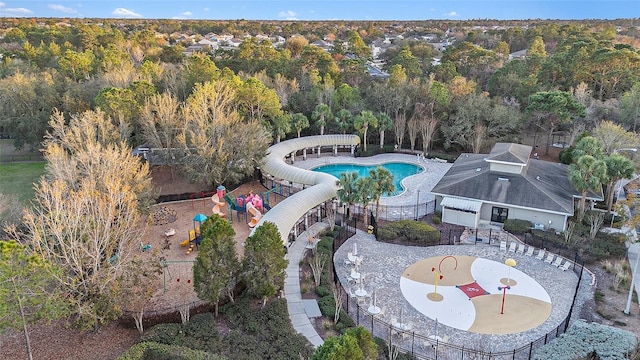 birds eye view of property