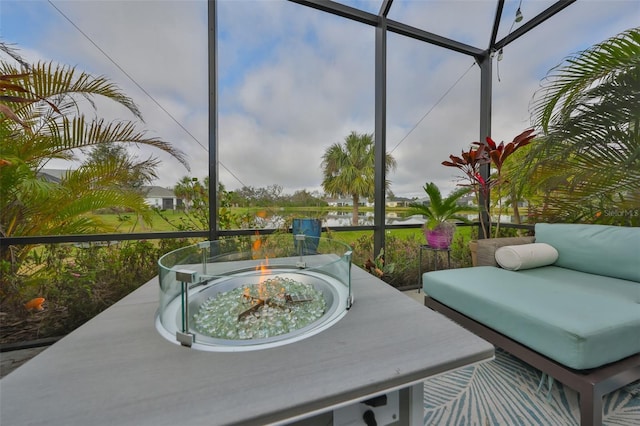 view of sunroom / solarium