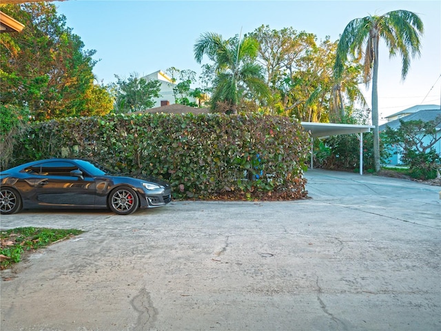 view of parking / parking lot