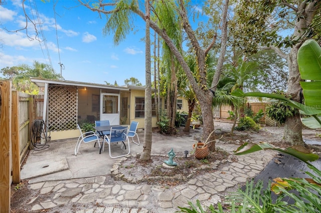 view of patio / terrace with a fenced backyard