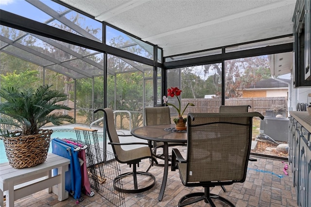 sunroom with a wealth of natural light