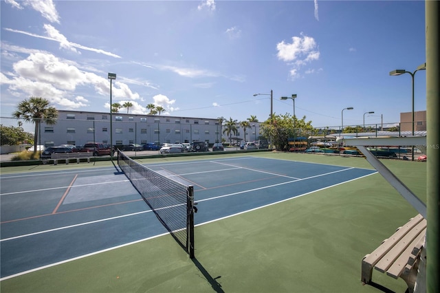 view of tennis court