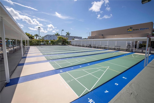 surrounding community with shuffleboard