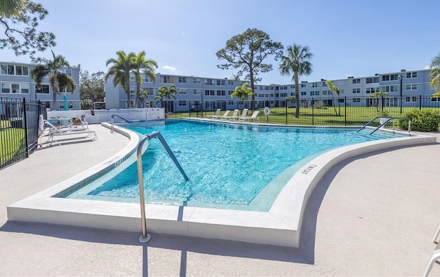 view of pool with a patio area