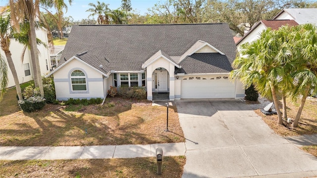 view of front of house featuring a garage