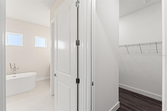 bathroom featuring a bathing tub